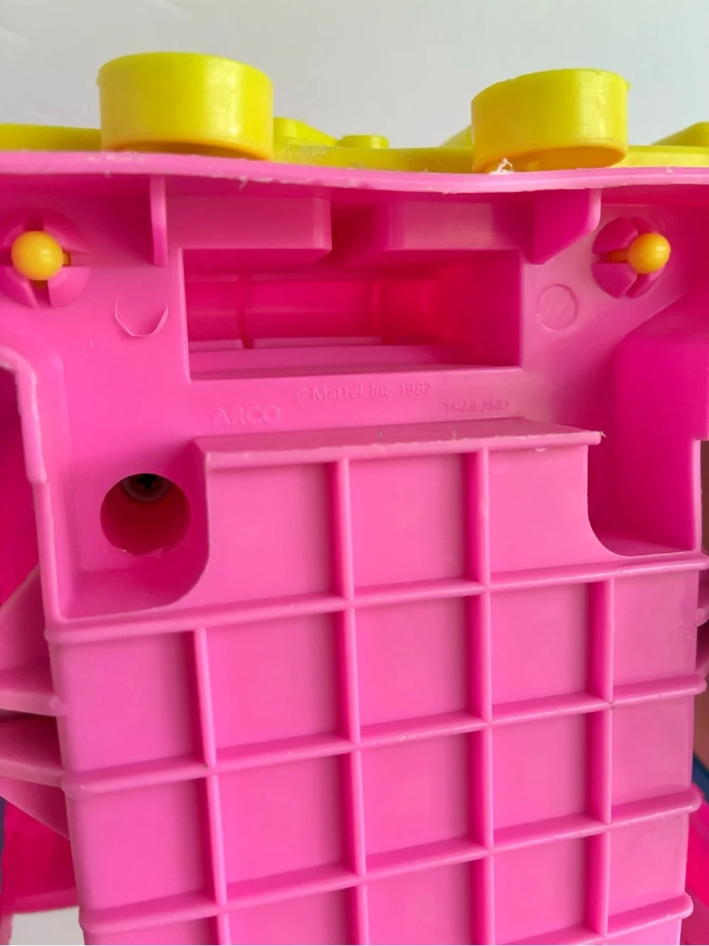 Vintage 1987 Mattel Barbie Beach Jeep Pink Blue White Yellow